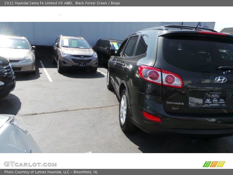 Black Forest Green / Beige 2012 Hyundai Santa Fe Limited V6 AWD