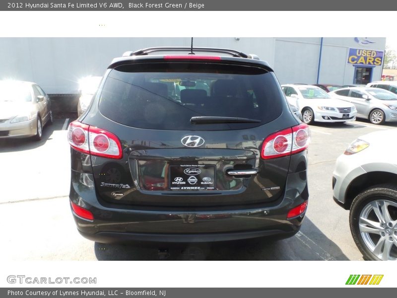 Black Forest Green / Beige 2012 Hyundai Santa Fe Limited V6 AWD