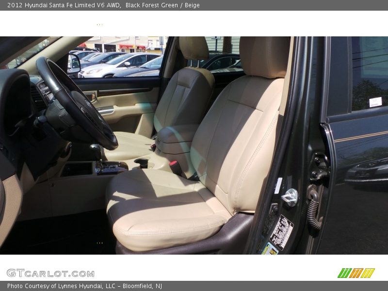 Black Forest Green / Beige 2012 Hyundai Santa Fe Limited V6 AWD