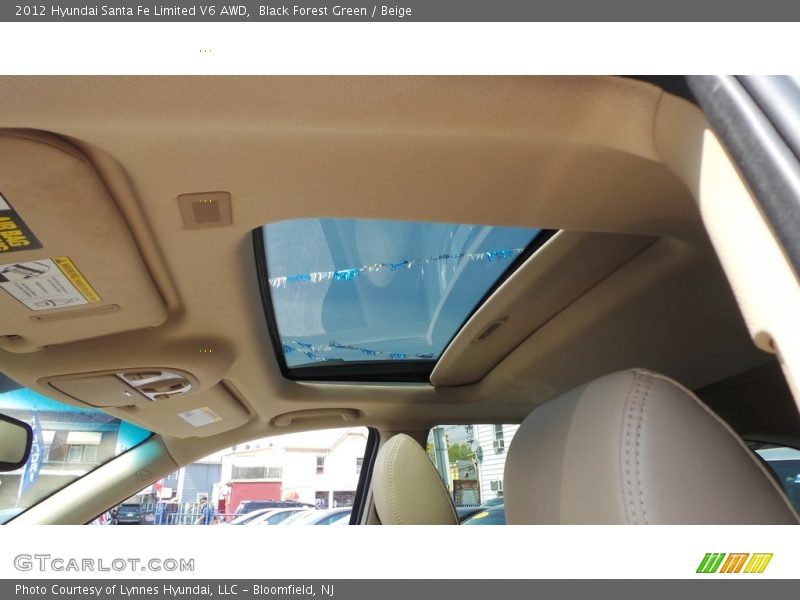 Black Forest Green / Beige 2012 Hyundai Santa Fe Limited V6 AWD