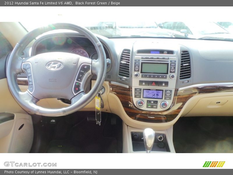 Black Forest Green / Beige 2012 Hyundai Santa Fe Limited V6 AWD
