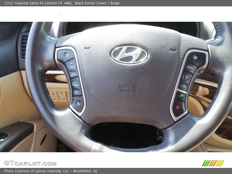 Black Forest Green / Beige 2012 Hyundai Santa Fe Limited V6 AWD