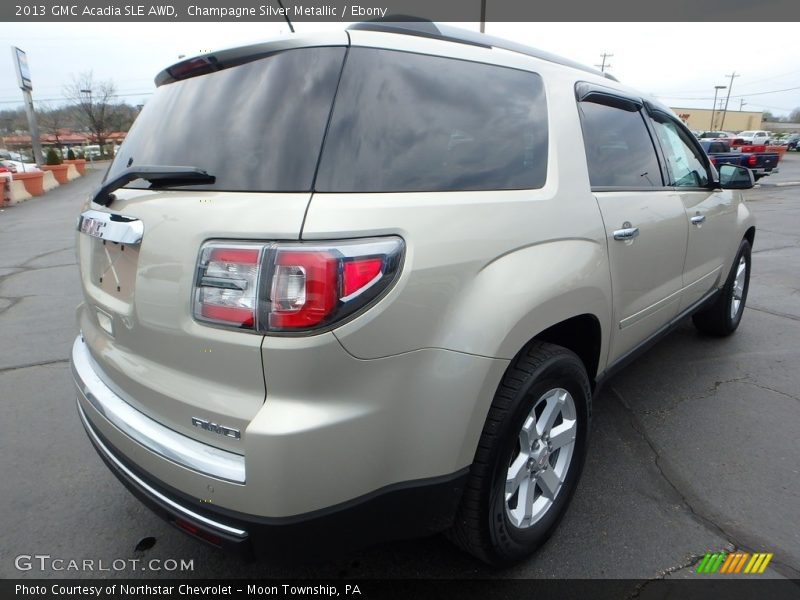 Champagne Silver Metallic / Ebony 2013 GMC Acadia SLE AWD
