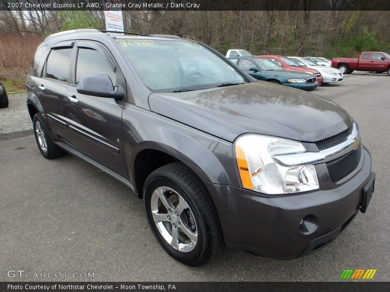 Granite Gray Metallic / Dark Gray 2007 Chevrolet Equinox LT AWD