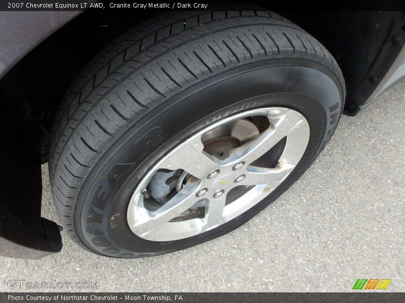 Granite Gray Metallic / Dark Gray 2007 Chevrolet Equinox LT AWD