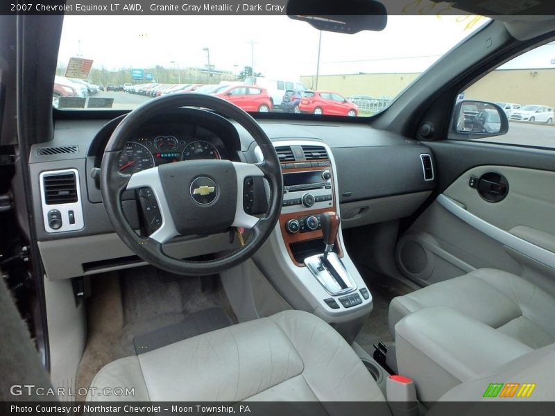 Granite Gray Metallic / Dark Gray 2007 Chevrolet Equinox LT AWD