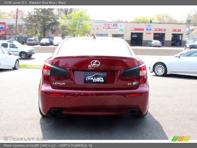 Matador Red Mica / Black 2008 Lexus IS F