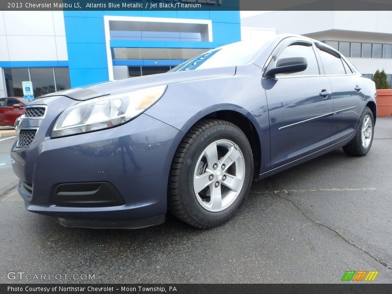 Atlantis Blue Metallic / Jet Black/Titanium 2013 Chevrolet Malibu LS