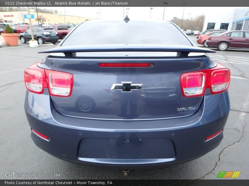 Atlantis Blue Metallic / Jet Black/Titanium 2013 Chevrolet Malibu LS