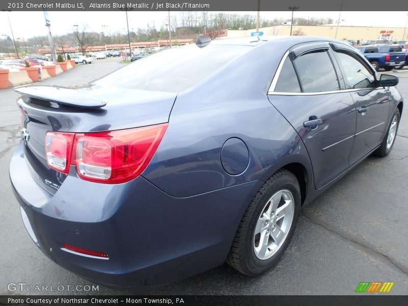 Atlantis Blue Metallic / Jet Black/Titanium 2013 Chevrolet Malibu LS