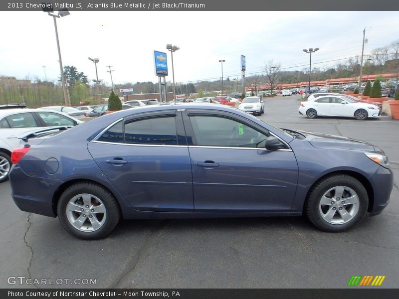 Atlantis Blue Metallic / Jet Black/Titanium 2013 Chevrolet Malibu LS