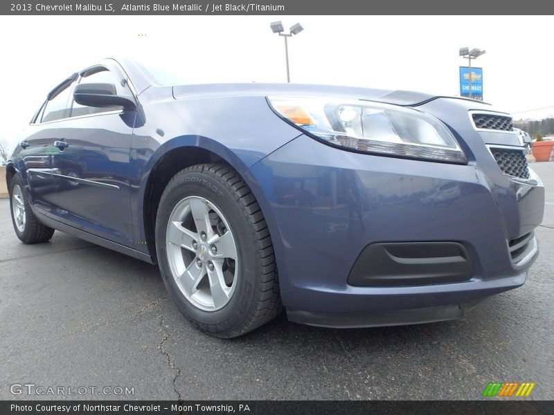 Atlantis Blue Metallic / Jet Black/Titanium 2013 Chevrolet Malibu LS