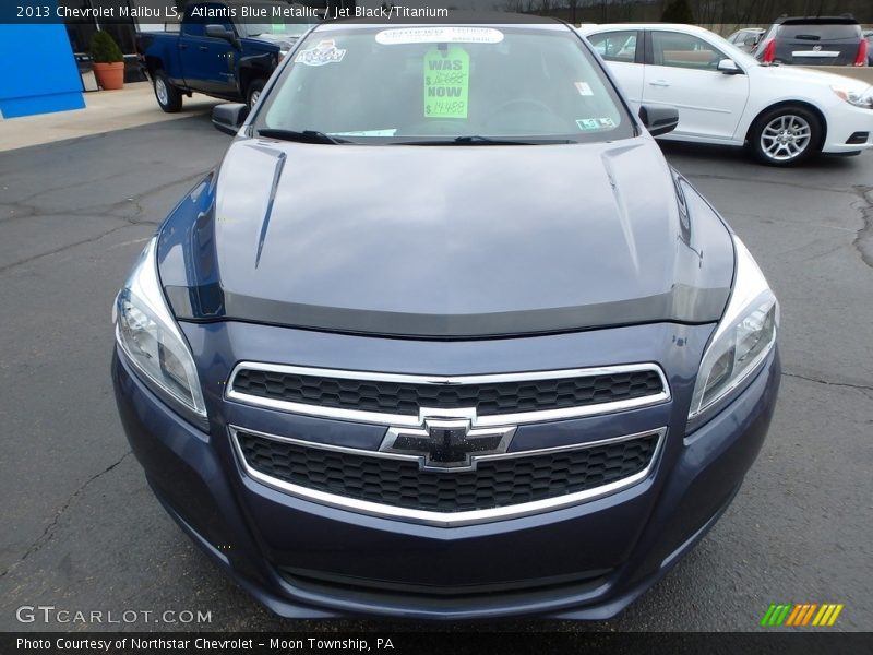 Atlantis Blue Metallic / Jet Black/Titanium 2013 Chevrolet Malibu LS
