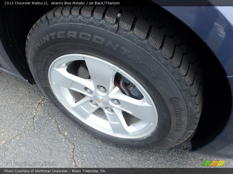 Atlantis Blue Metallic / Jet Black/Titanium 2013 Chevrolet Malibu LS