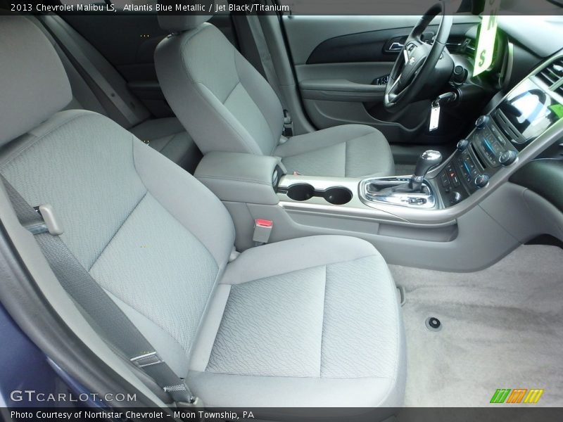 Atlantis Blue Metallic / Jet Black/Titanium 2013 Chevrolet Malibu LS