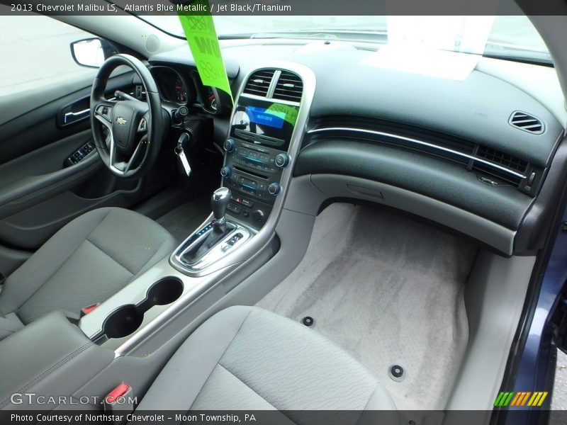 Atlantis Blue Metallic / Jet Black/Titanium 2013 Chevrolet Malibu LS