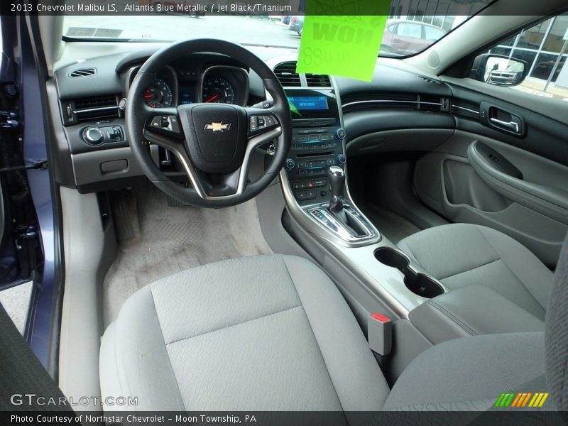 Atlantis Blue Metallic / Jet Black/Titanium 2013 Chevrolet Malibu LS
