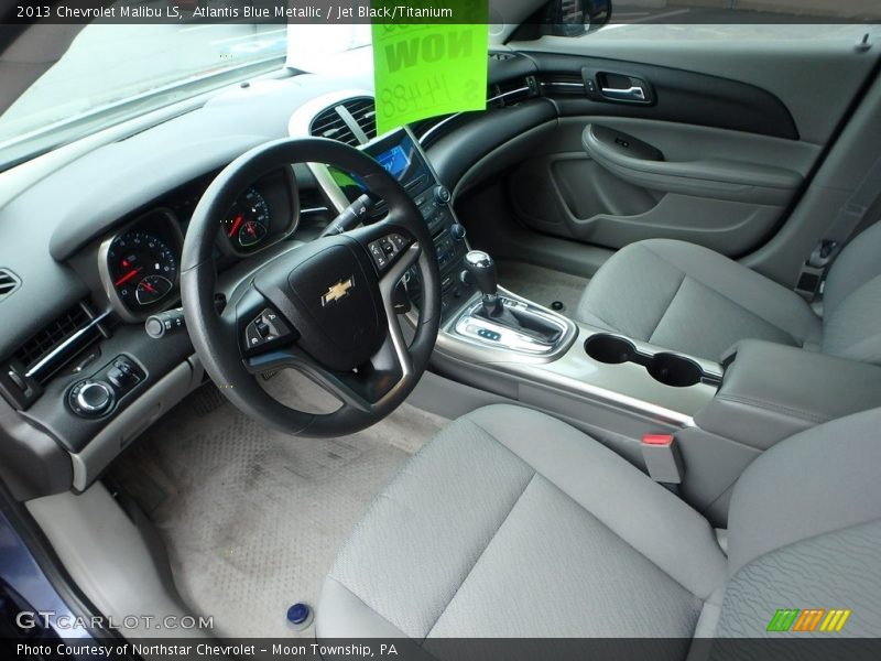 Atlantis Blue Metallic / Jet Black/Titanium 2013 Chevrolet Malibu LS