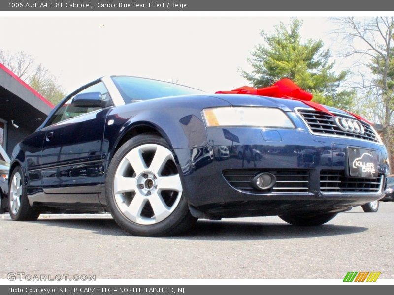 Caribic Blue Pearl Effect / Beige 2006 Audi A4 1.8T Cabriolet