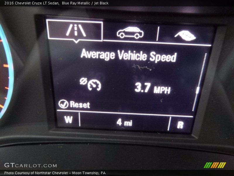 Blue Ray Metallic / Jet Black 2016 Chevrolet Cruze LT Sedan