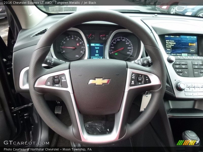 Tungsten Metallic / Jet Black 2016 Chevrolet Equinox LT AWD