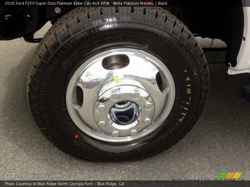 White Platinum Metallic / Black 2016 Ford F350 Super Duty Platinum Crew Cab 4x4 DRW
