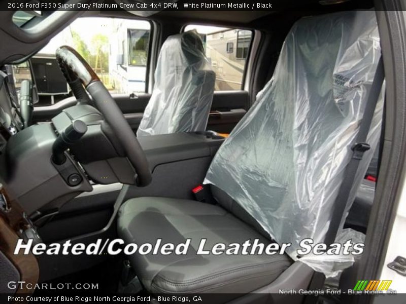 White Platinum Metallic / Black 2016 Ford F350 Super Duty Platinum Crew Cab 4x4 DRW