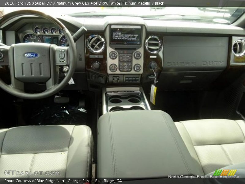 White Platinum Metallic / Black 2016 Ford F350 Super Duty Platinum Crew Cab 4x4 DRW