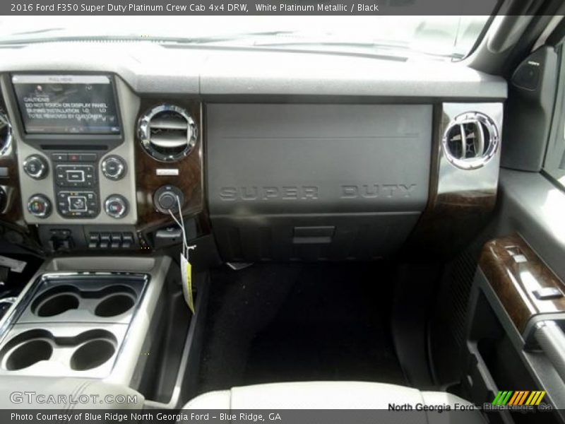 White Platinum Metallic / Black 2016 Ford F350 Super Duty Platinum Crew Cab 4x4 DRW