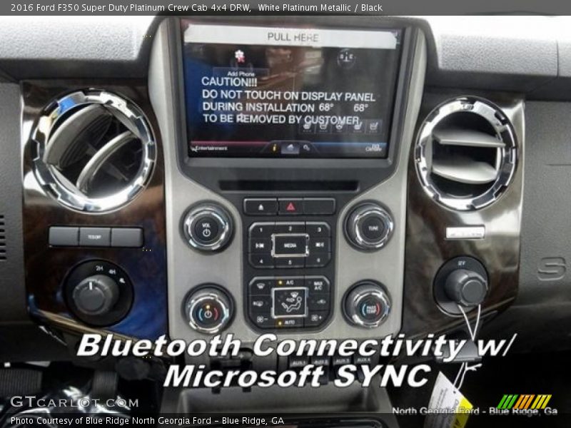 White Platinum Metallic / Black 2016 Ford F350 Super Duty Platinum Crew Cab 4x4 DRW