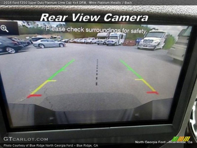 White Platinum Metallic / Black 2016 Ford F350 Super Duty Platinum Crew Cab 4x4 DRW