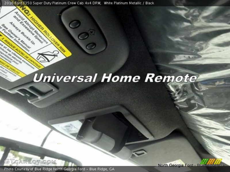 White Platinum Metallic / Black 2016 Ford F350 Super Duty Platinum Crew Cab 4x4 DRW