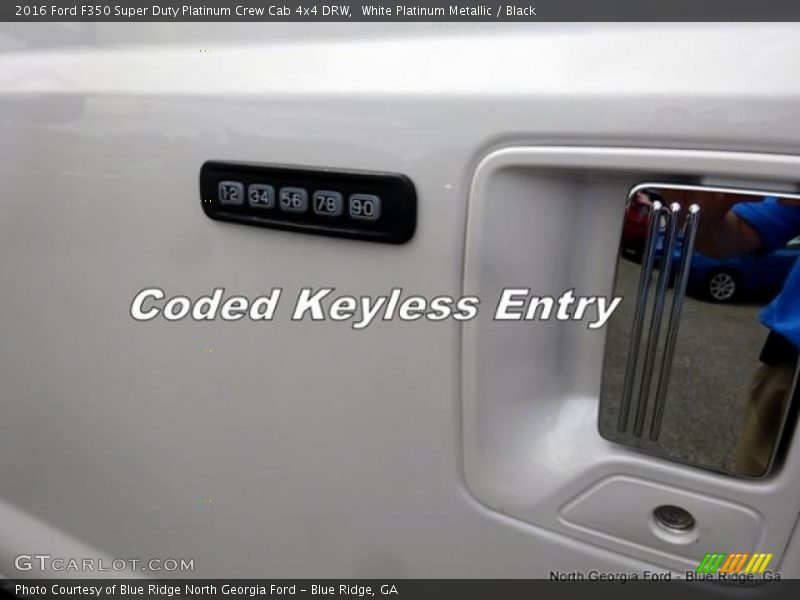 White Platinum Metallic / Black 2016 Ford F350 Super Duty Platinum Crew Cab 4x4 DRW