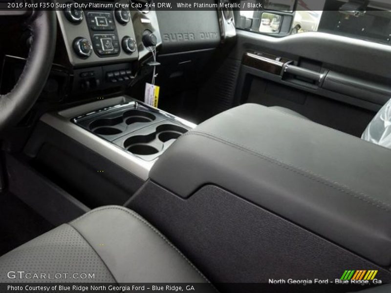 White Platinum Metallic / Black 2016 Ford F350 Super Duty Platinum Crew Cab 4x4 DRW