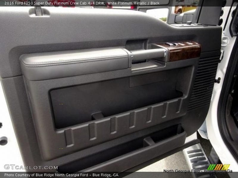 White Platinum Metallic / Black 2016 Ford F350 Super Duty Platinum Crew Cab 4x4 DRW