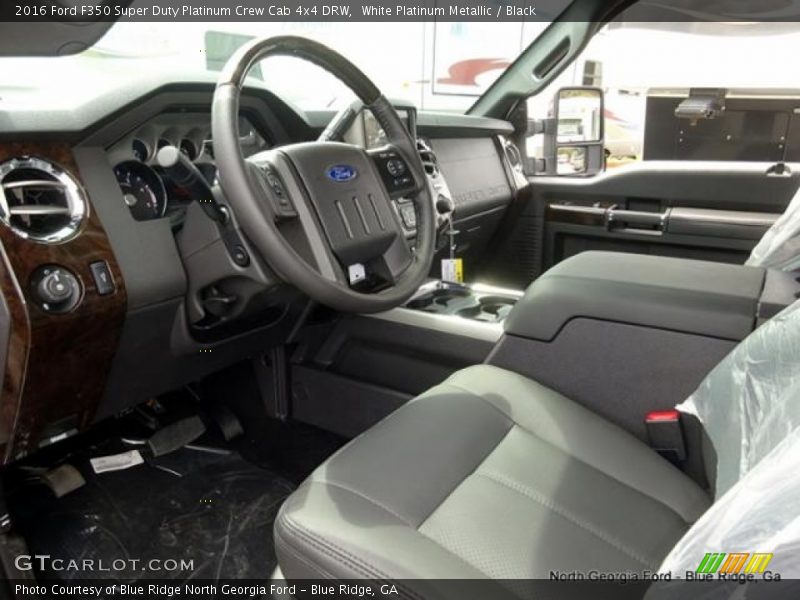 White Platinum Metallic / Black 2016 Ford F350 Super Duty Platinum Crew Cab 4x4 DRW