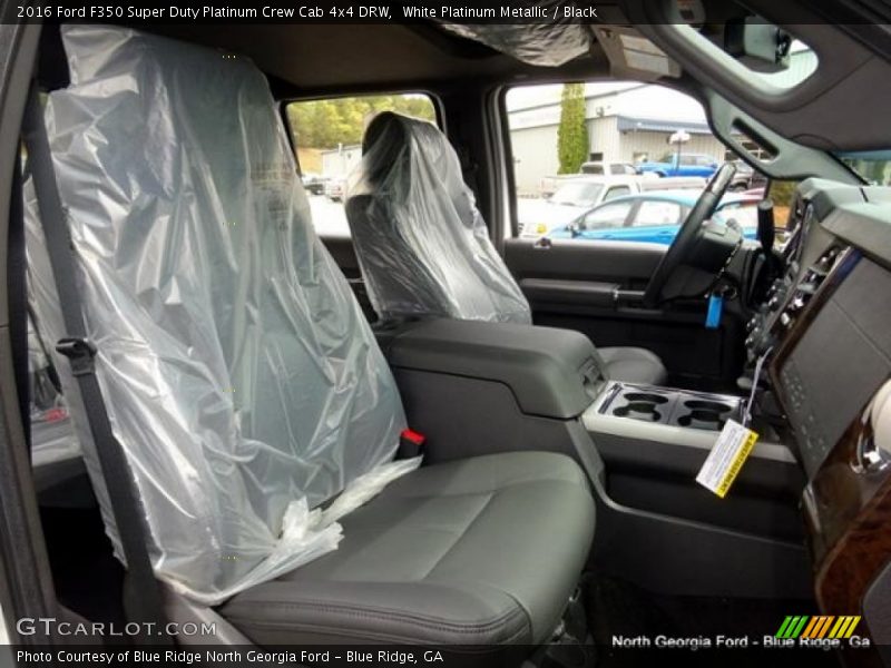 White Platinum Metallic / Black 2016 Ford F350 Super Duty Platinum Crew Cab 4x4 DRW