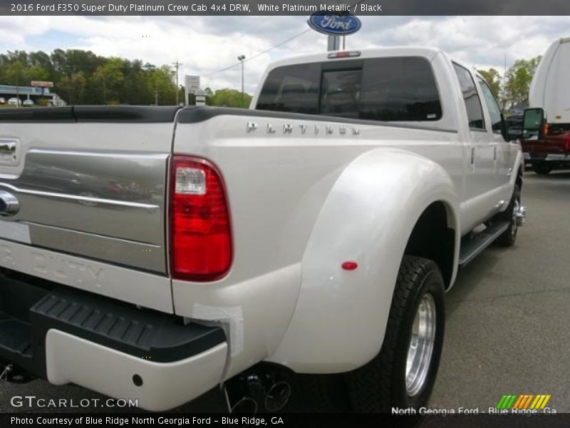 White Platinum Metallic / Black 2016 Ford F350 Super Duty Platinum Crew Cab 4x4 DRW