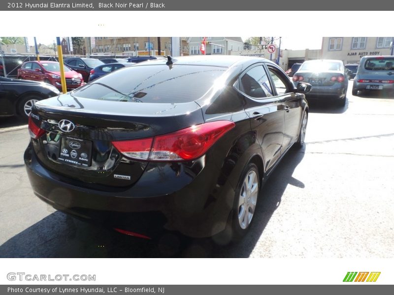 Black Noir Pearl / Black 2012 Hyundai Elantra Limited