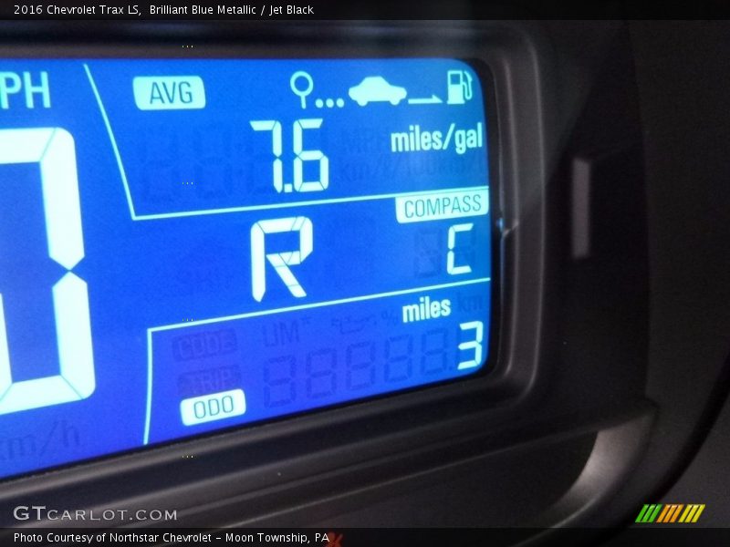 Brilliant Blue Metallic / Jet Black 2016 Chevrolet Trax LS