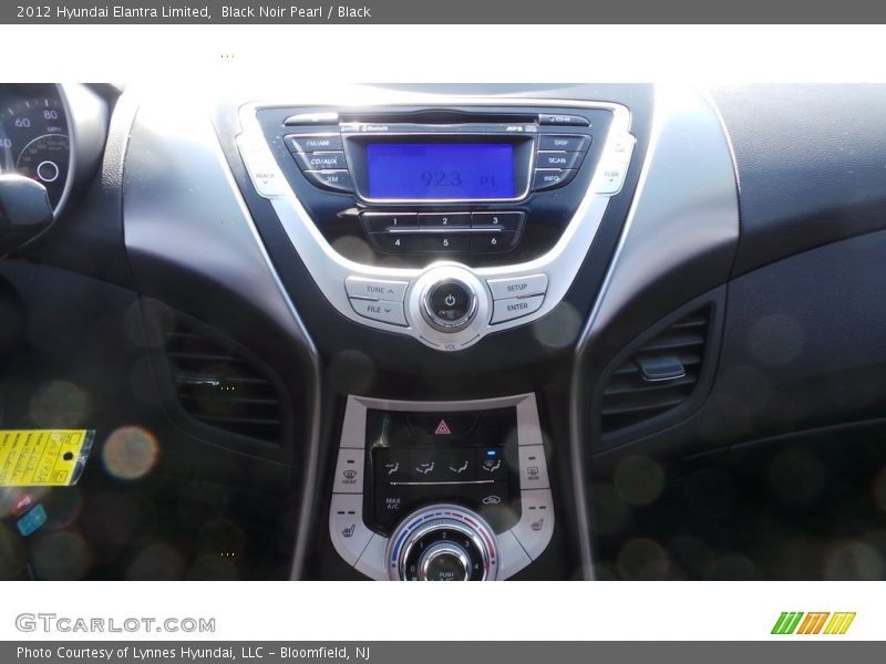 Black Noir Pearl / Black 2012 Hyundai Elantra Limited