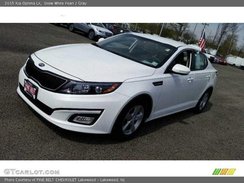 Snow White Pearl / Gray 2015 Kia Optima LX