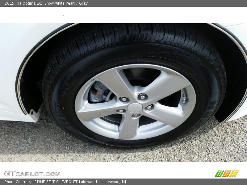 Snow White Pearl / Gray 2015 Kia Optima LX