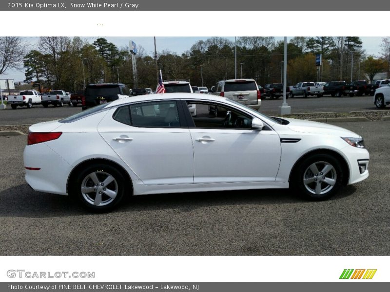Snow White Pearl / Gray 2015 Kia Optima LX