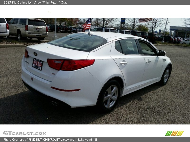 Snow White Pearl / Gray 2015 Kia Optima LX