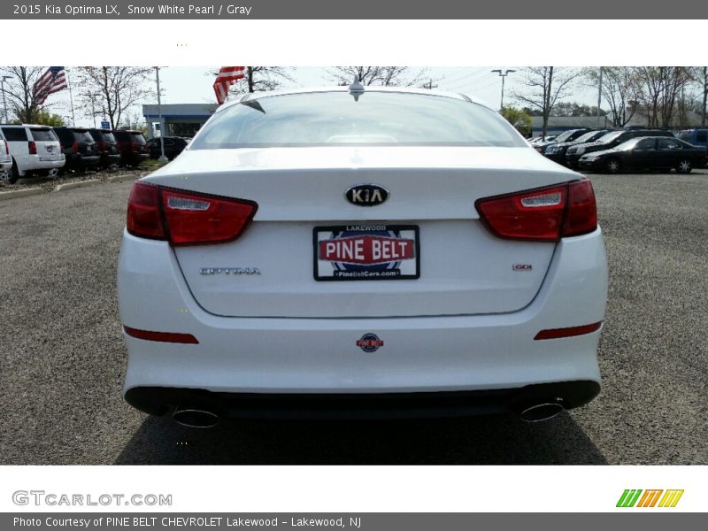 Snow White Pearl / Gray 2015 Kia Optima LX