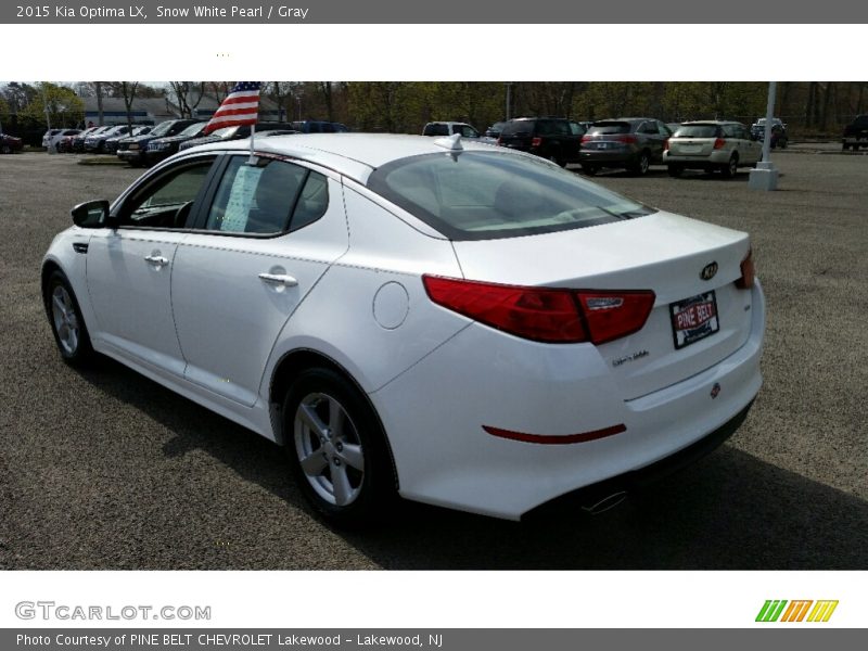 Snow White Pearl / Gray 2015 Kia Optima LX
