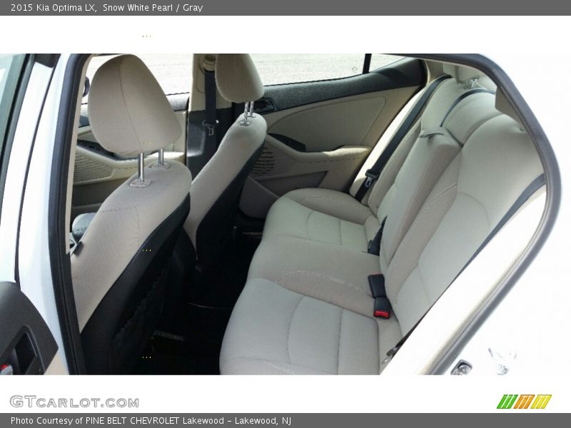 Snow White Pearl / Gray 2015 Kia Optima LX