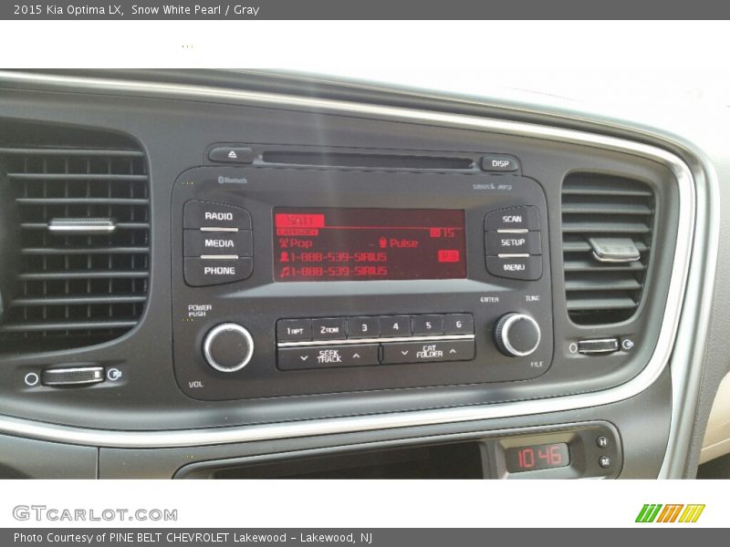 Snow White Pearl / Gray 2015 Kia Optima LX