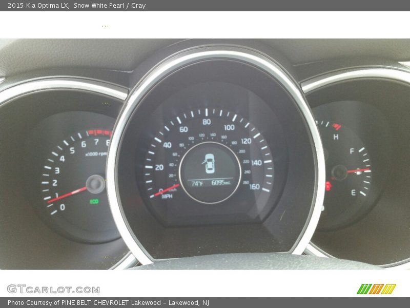 Snow White Pearl / Gray 2015 Kia Optima LX